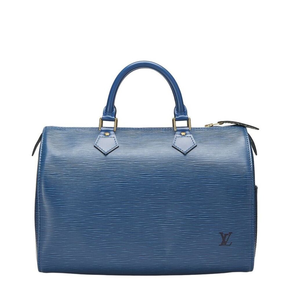 Louis Vuitton Blue Epi Leather Speedy30 (Authentic Pre-Loved)